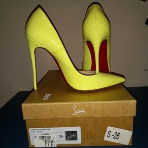 Christian Louboutin So Kate Neon Yellow EU39